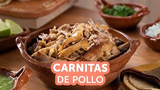 Carnitas de pollo  Recetas kiwilimón [upl. by Naahsar741]