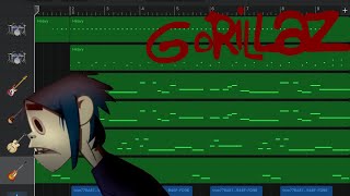 Gorillaz  Feel Good Inc on iPad GarageBand [upl. by Namrehs]