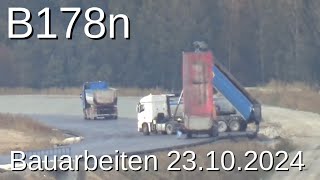 B178n Bauarbeiten 20241023 Oberseifersdorf  Oderwitz [upl. by Burk]