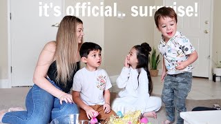 REVEALING A BIG SECRET to our kids on camera [upl. by Herring]