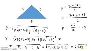 Wzór Herona [upl. by Pimbley993]