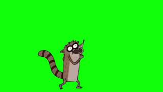 Rigby Dancing on a Green Screen for 10 Minutes [upl. by Birkle864]