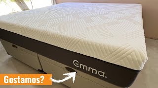 COLCHÃO EMMA  REALMENTE vale a pena Gostamos Recebemos o MODELO EMMA PREMIUM HYBRID E BOX BAÚ [upl. by Ennaesor]