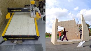 WikiPavilion CNC to Open Source Housing using WikiHouse Skylark [upl. by Nrojb]