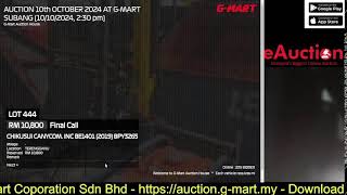 GMART CORPORATION SDN BHD EAUCTION 10 OCTOBER 2024 AT GMART Corporation SDN BHD [upl. by Malamud]