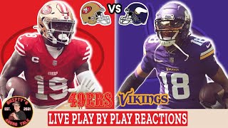 49ers vs Vikings LIVE Week 2 Play by Play Reactions [upl. by Madella]