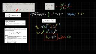 Cociente Notables  Calculo del Número de Términos y Término de Cualquier Lugar  Algebra Nivel Pre [upl. by Thomey]