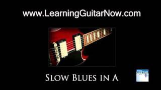 Slow Blues Backing Track in A [upl. by Chader634]