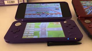 New 2DS XL vs New 3DS XL screen and sound Mario Kart 7 [upl. by Berton479]