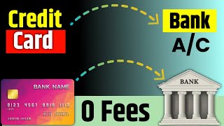 Credit Card to Bank Account Money Transfer  How to Transfer Money From Credit Card to Bank Account [upl. by Wu750]