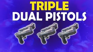 TRIPLE DUAL PISTOLS BETTER THAN SHOTGUNS  DAEQUAN TOXIC  Fortnite Battle Royale [upl. by Rodgiva]