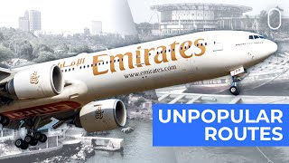 A Look At Emirates LEASTServed Routes [upl. by Leohcin530]