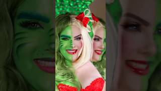 💚 Grinch amp Cindy Lou ❤️grinch cindylouwho grinchmakeup merrychristmas natal [upl. by Naarah]