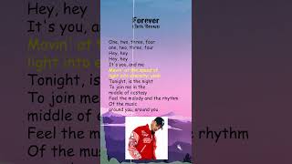 Chris Brown  Forever Lyrics shorts [upl. by Nizam]