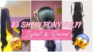 3 Shein Ponytail😱 Install amp Review Was it worth it Watch to see😍😍 shein review ponytail [upl. by Dinin]