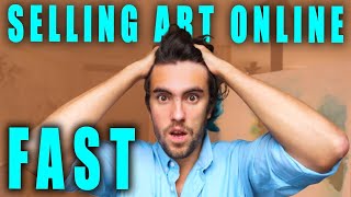 BEST PLACE TO SELL ART ONLINE  Selling Paintings Fast US Online Art Galleries VS Artist Websites [upl. by Ylrebnik41]