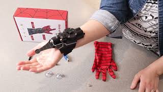 Mammykiss Spider Web Shooters Toy Review  Cool Gadgets Spider Web Launcher Wrist Bracers [upl. by Nnylylloh]