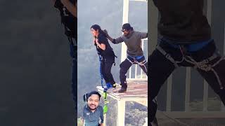 bahut rics wala video adventure bungee bungeejump travel bungeejumping fbreels viralvideo [upl. by Nednerb]