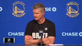 Steve Kerr Postgame Interview  Golden State Warriors lose to Denver Nuggets 119103 [upl. by Ahsemat451]