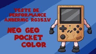 Teste de Performance RG351V  NeoGeo Pocket  Color [upl. by Leoy887]