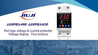 Jiuji protector JJVPD340FJJVPD363F single phase voltage current protector product action video [upl. by Anilah]