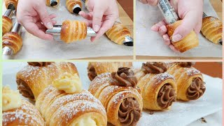 COME SFORMARE I CANNONCINI DI PASTA SFOGLIA SENZA ROMPERLI  INFALLIBILE  HOW TO UNMOLD PUFF PASTRY [upl. by Rosco724]