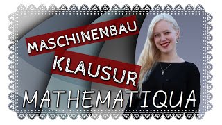 Maschinenbau Klausur Höhere Mathematik 1 [upl. by Arammahs]