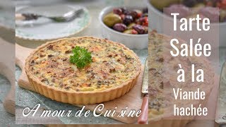 tarte salée à la viande hachée ou quiche à la viande hachée recette ramadan 2019 [upl. by Auehsoj]