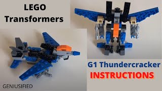 LEGO Transformers G1 Thundercracker  Instructions [upl. by Nelli180]