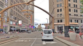 Driving Downtown  Cleveland 4K  USA [upl. by Ferdie]