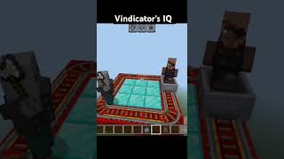 Vindicators IQ Level minecraft shorts vindicator [upl. by Joktan428]