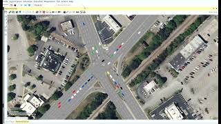 PTV Vissim Traffic Simulation for a Signalized Intersection in Fog Weather [upl. by Acsot]