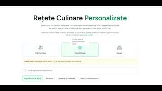 AIpoftă  Generează Rețete Personalizate cu AI  Prima Platformă de Rețete AI din România [upl. by Newra794]