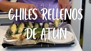 CHILES RELLENOS DE ATUN  COCINA CON CAROLINA [upl. by Collier]