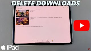 How To Delete YouTube Downloads To Free Up Storage On iPad [upl. by Sikleb570]