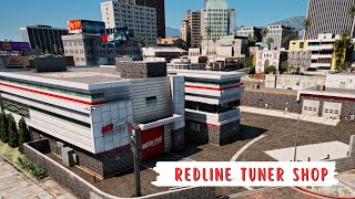 Redline tuner shop mlo fivem  Interior amp map for Roleplay  FiveM mlo shop [upl. by Gayla]