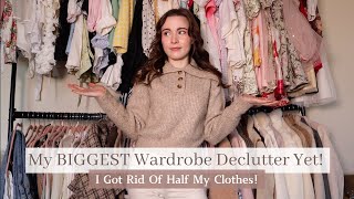 Declutter With Me My BIGGEST Wardrobe Clear Out Yet  I Got Rid of Half My Clothes  Molly Jo [upl. by Eentirb]