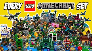 I Built EVERY LEGO Minecraft Set EVER Made [upl. by Aleemaj]