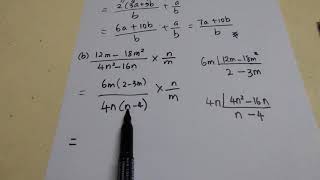 Matematik Ting 2 Bab 2 Pemfaktoran amp pecahan algebra 233 Gabungan operasi ungkapan algebra [upl. by Alahs]