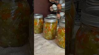 How to makecan SWEET amp SPICY PEPPER RELISH👏😋 canning peppers homestead homecanning [upl. by Harman]