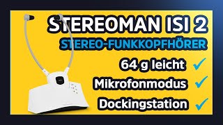 Short Review STEREOMAN ISI 2  StereoFunkkopfhörer für Fernseher und Musikanlagen  TechniSat [upl. by Elisha750]