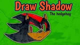 How to draw a Shadow the hedgehogFace drawing tutorial quotSonic 3quot [upl. by Kimberlee166]