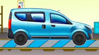 Dokker Van Animated Car Wash Video for Children [upl. by Catlaina]