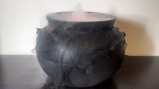 Gemmy Halloween 2024 Misting Cauldron At Home Model [upl. by Delmer]