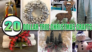 20 EASY DOLLAR TREE CHRISTMAS CRAFTS 2023 Must Try Crafts To Make NOW [upl. by Quintana]