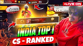 GRANDMASTER TOP 10 CS RANK Push Raistar amp GyanSujan Is Live free fire [upl. by Earized]