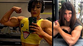 Sweet Muscle Girls Comparison 💪 Fbb flexing ripped Muscles  Female Bodybuilding Workout Motivation [upl. by Tonnie]