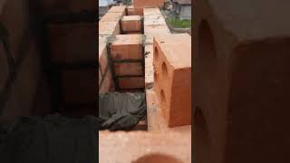 The best way to lay bricks on the chimney shorts [upl. by Sergias]