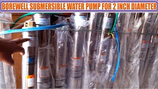 Submersible water pump for 2 inch borewell  Submersible Pump Price water pump details before Buy [upl. by Aicenra]