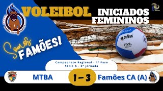 Iniciadas fem  MTBA  Famões CA A  CR Div B  1ª Fase  2425 [upl. by Addi]